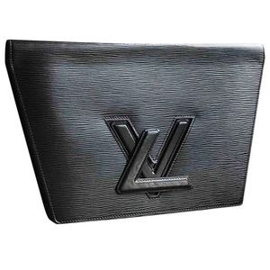 Authentic Vintage  LV Trapeze leather clutch